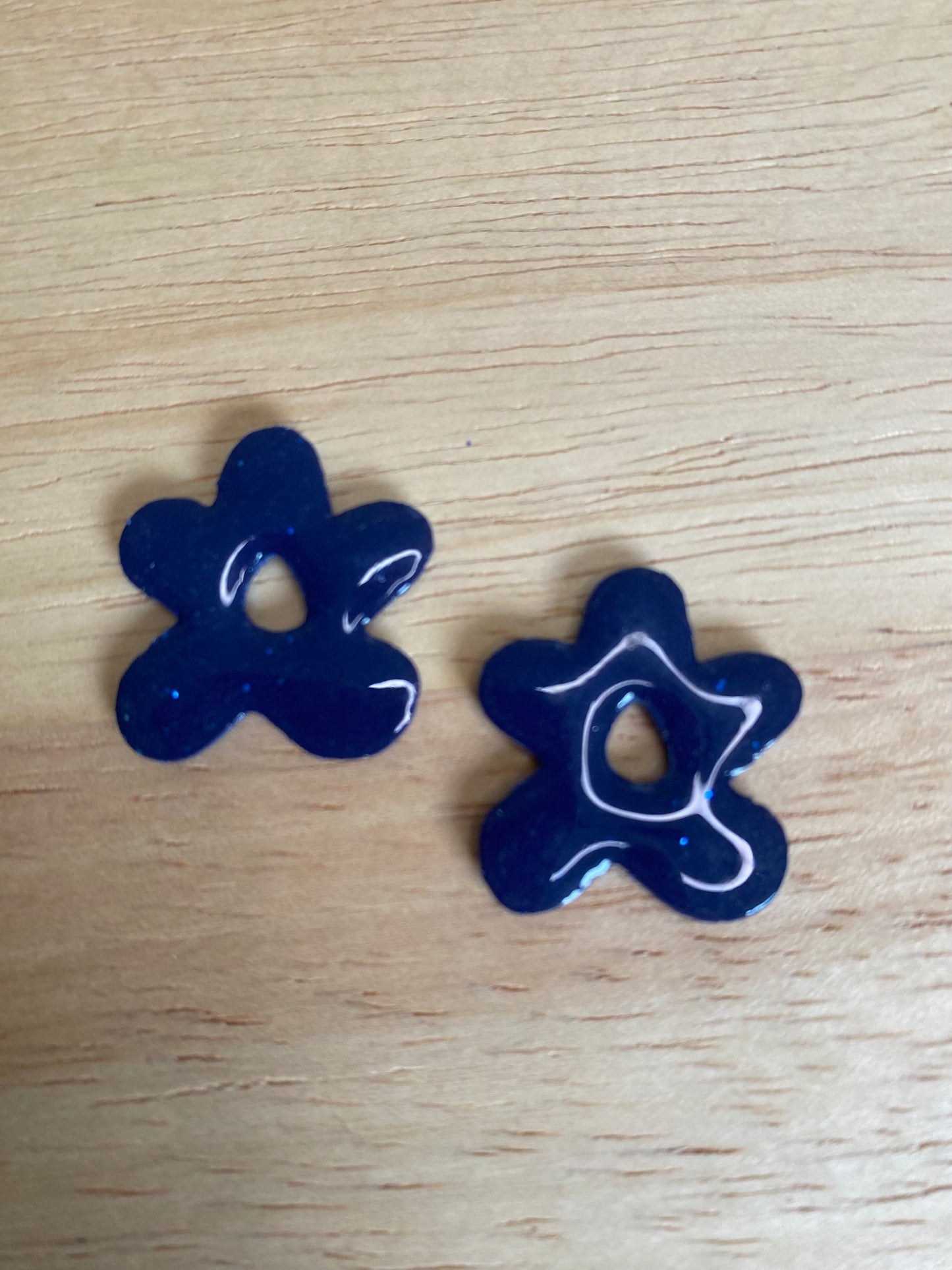 Pampilles Celeste 25 mm bleu à paillettes