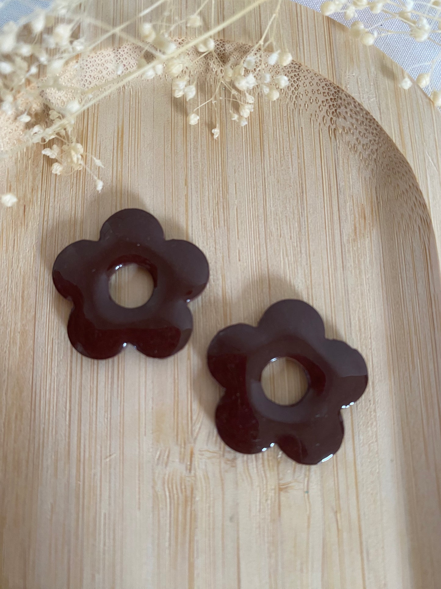 Pampilles Pétale chocolat léopard doré
