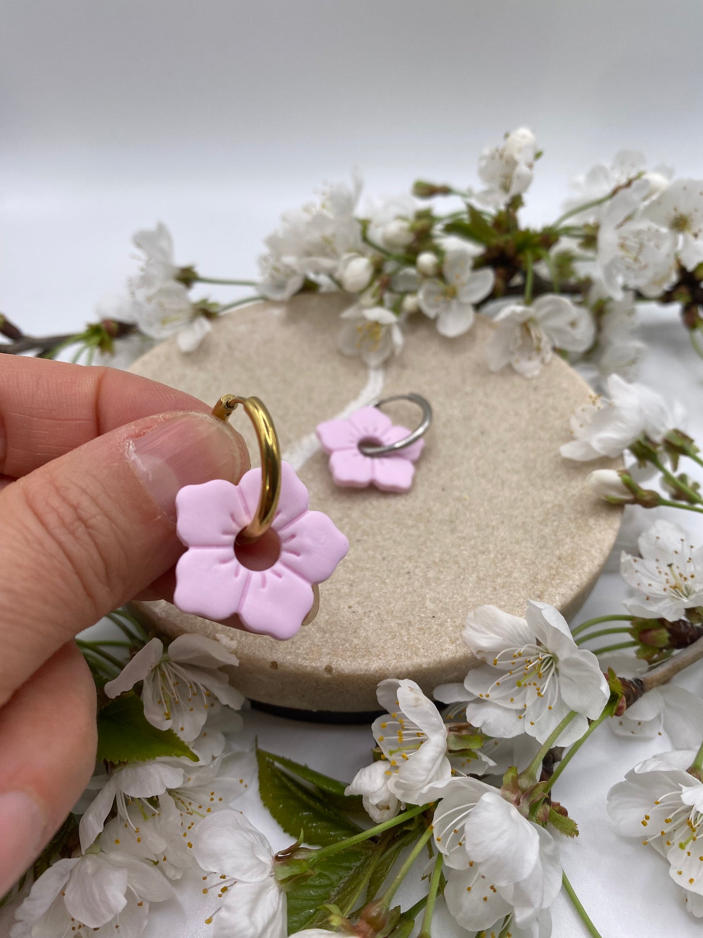 Pampilles Alba 25mm rose Mate
