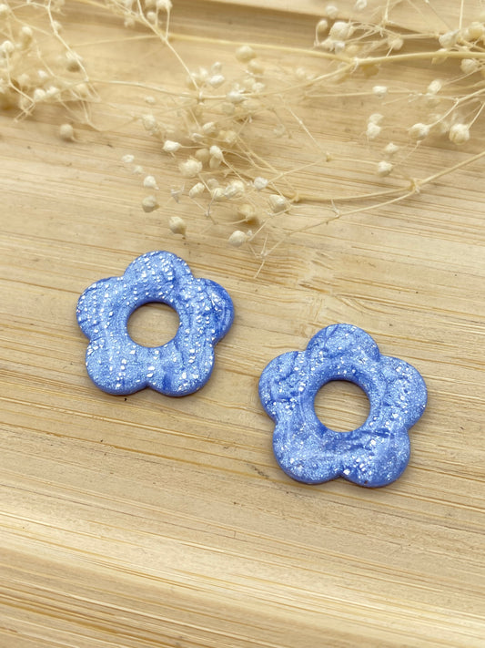 Pampilles Pétale bleu nacré argent