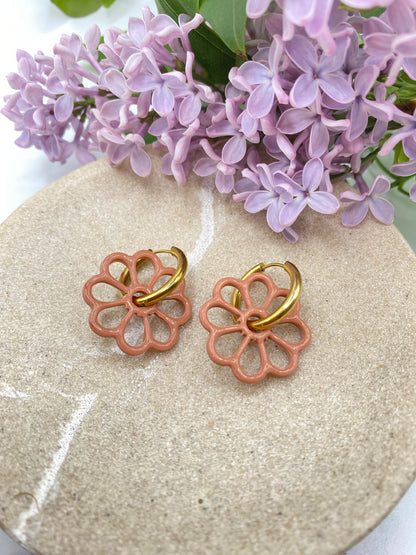 Pampilles Margot 25mm vieux rose