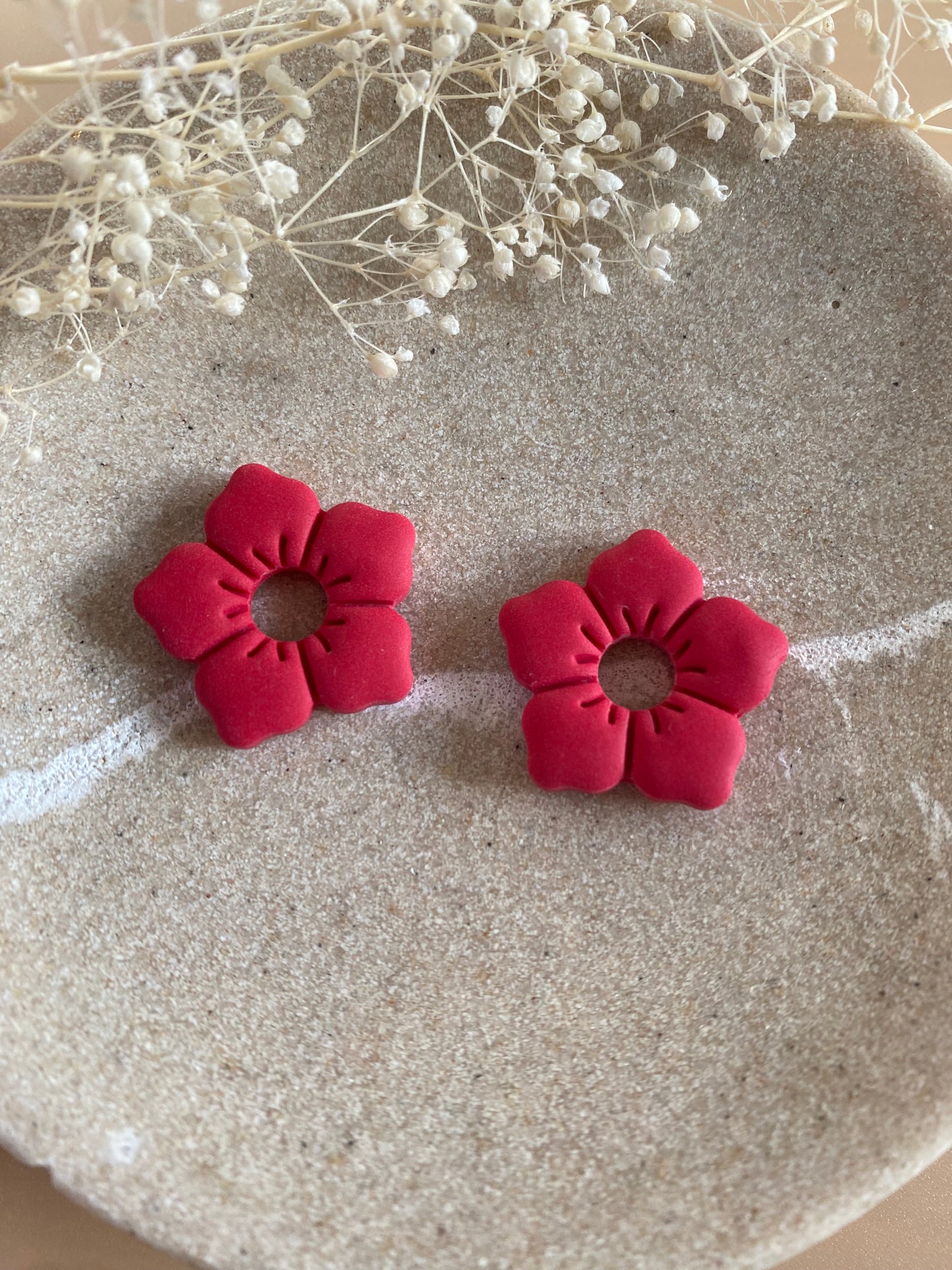Pampilles Alba 25mm rouge cerise