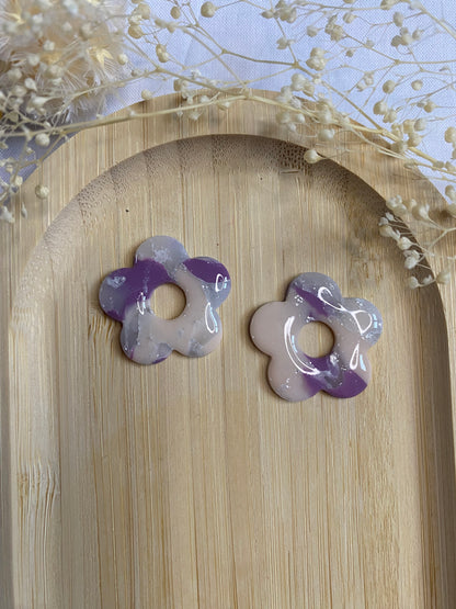 Pampilles Pétale marbré violet/rose/argent