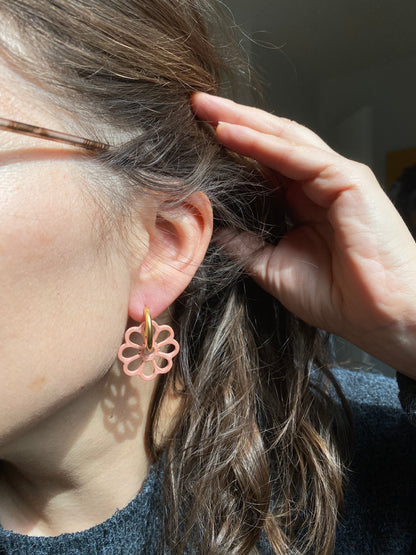 Pampilles Margot 25mm vieux rose