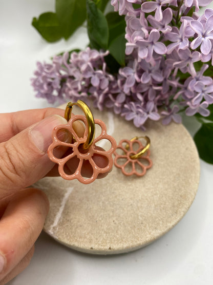 Pampilles Margot 25mm vieux rose
