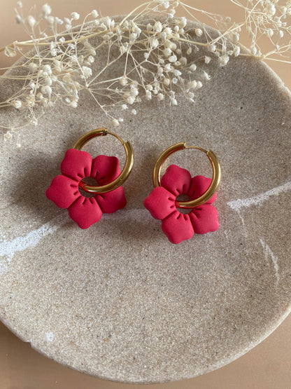 Pampilles Alba 25mm rouge cerise